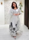 Zooruli Muslin Embroidery Work Kurit With Plazzo Dupatta Online Wholesale